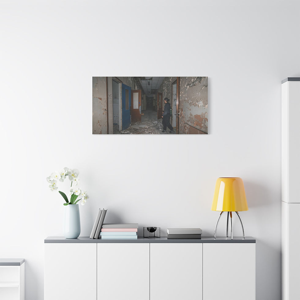 Thumbnail: Canvas Print | Decay at Maison Blanche Hospital | Abandoned Urbex in France