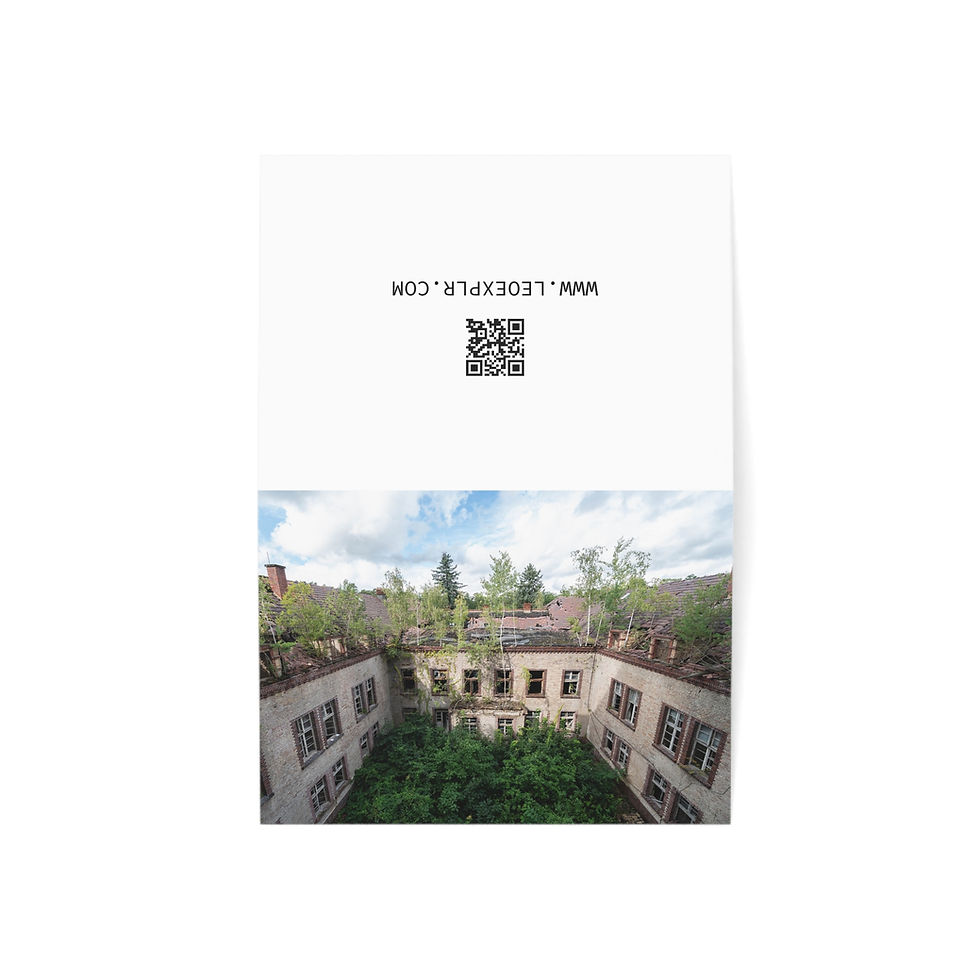 Thumbnail: Beelitz Abandoned Hospital, Germany | Greeting Cards - Pack of 1, 10, 30 or 50