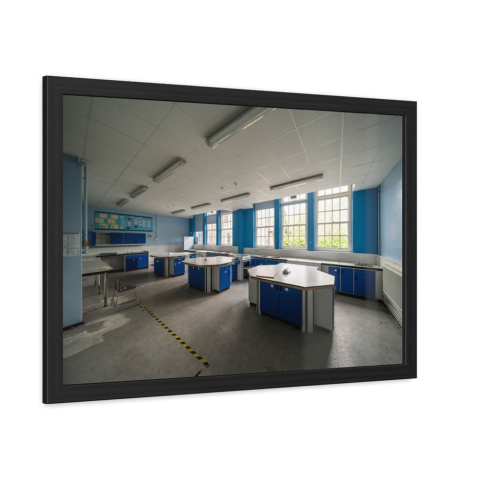 Thumbnail: Framed Print | Abandoned Classroom - Sussex School Urban Exploration Wall Art