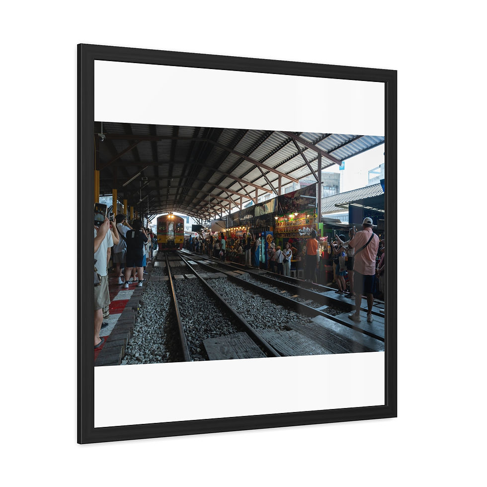Thumbnail: Train arriving at a busy station platform with many waiting passengers.