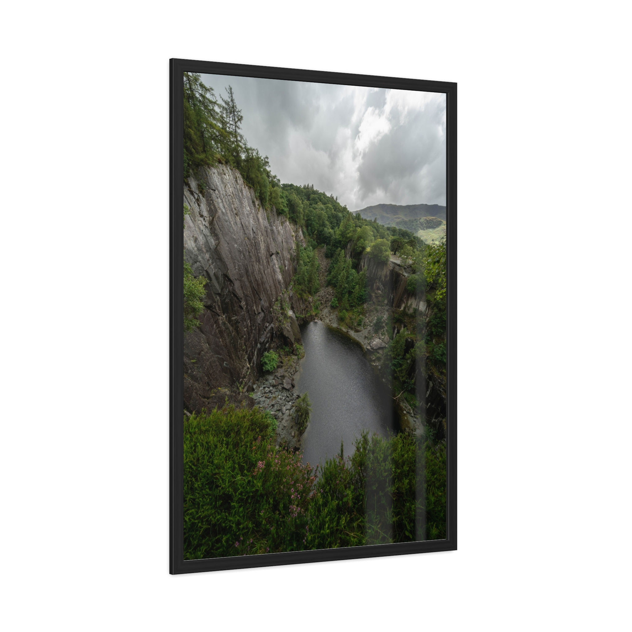 Lake District Framed Poster - Hodge Close Quarry