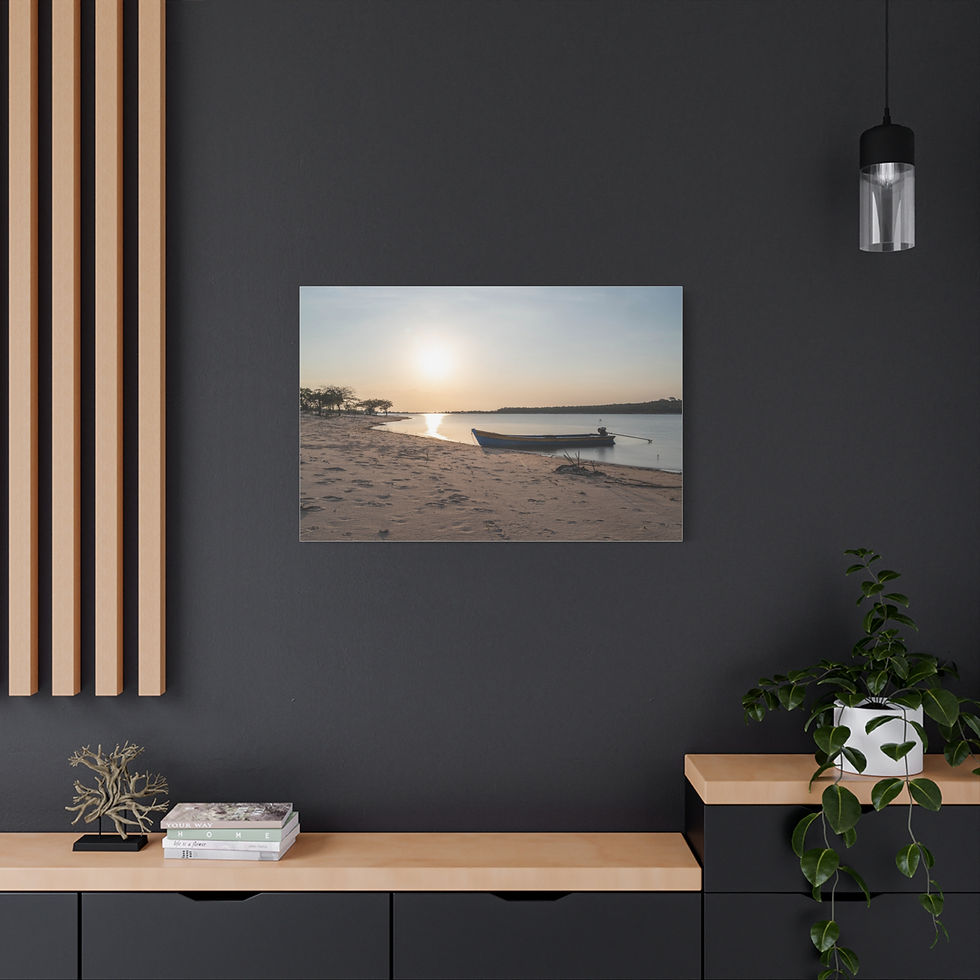 Thumbnail: Boat on sandy beach at sunset, Tapajós River, Alter do Chão.
