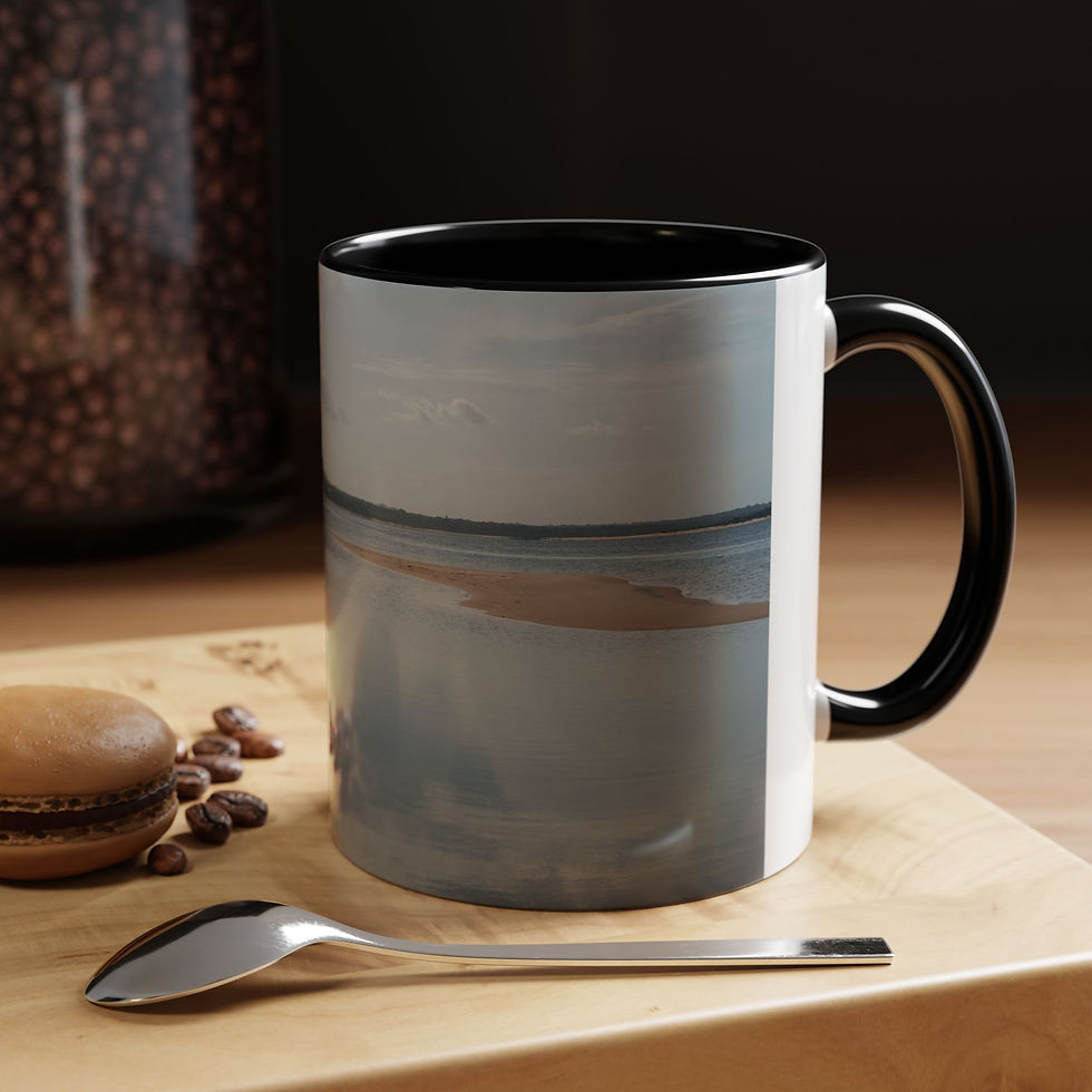 Thumbnail: Coffee Mug - Tapajós River Calm Beach Scene | Brazil Ceramic Mug
