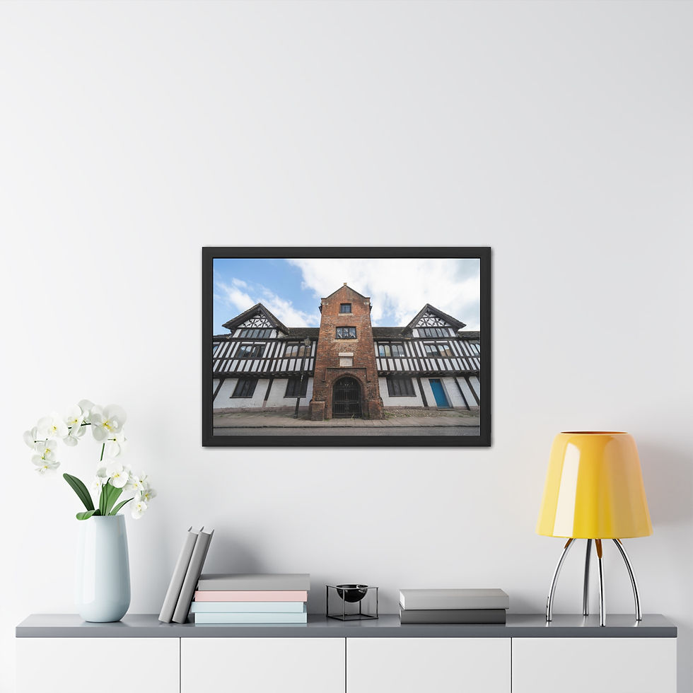 Thumbnail: Framed Print | Steyning Grammar School | Tudor Style School Exterior Wall Art