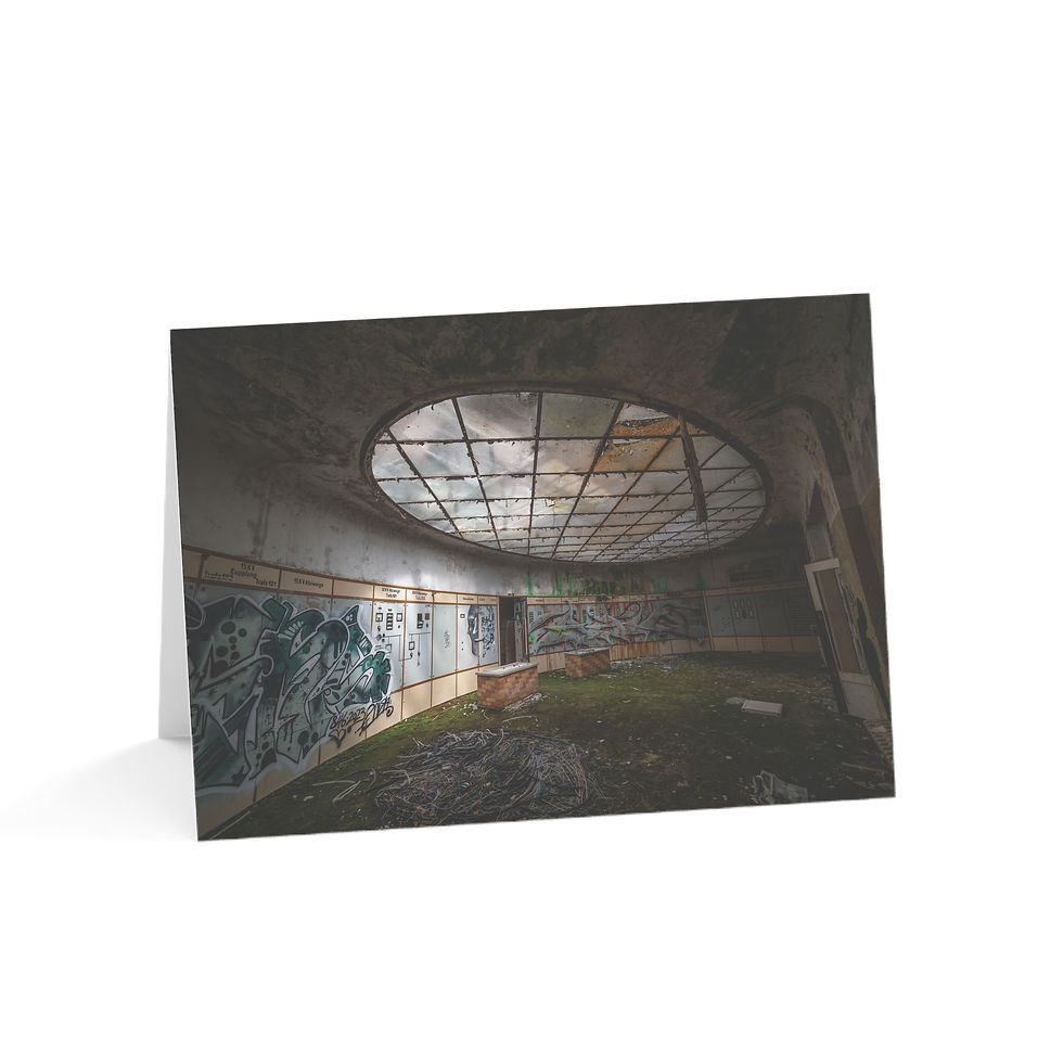 Thumbnail: Abandoned Power Station in Germany, Greeting Card - Pack of 1, 10, 30 or 50