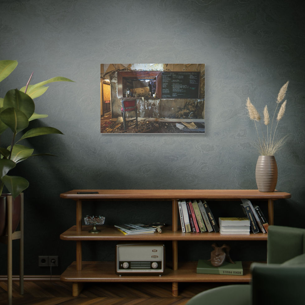 Thumbnail: Canvas Print | Abandoned Thurlow Arms, Sussex Pub Bar - Urban Decay Wall Art