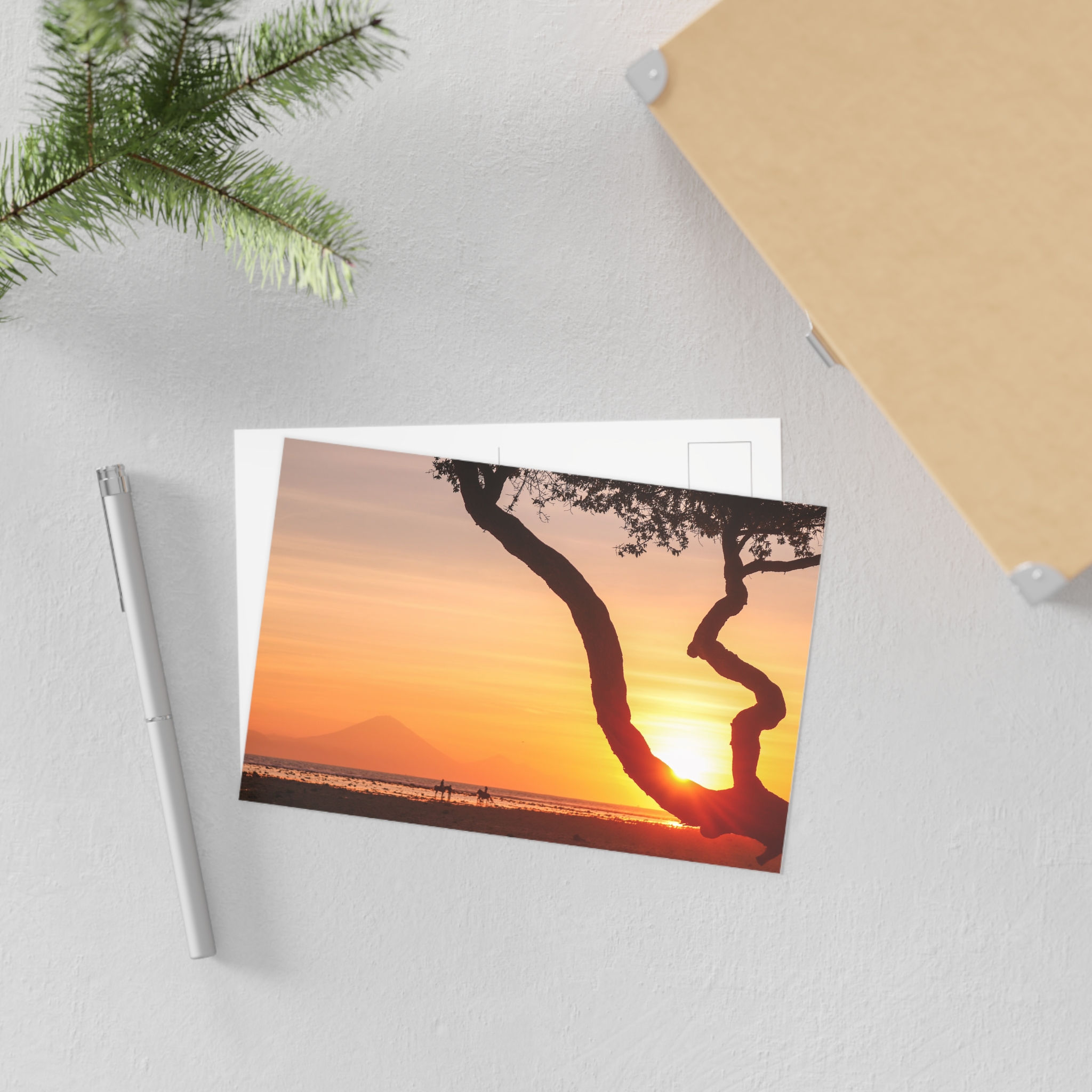 Fine Art Postcards of Gili Trawangan Sunset - Travel Lovers Gift
