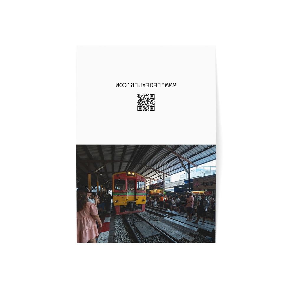 Thumbnail: Maeklong Railway Market, Thailand | Greeting Cards - Pack of 1, 10, 30 or 50
