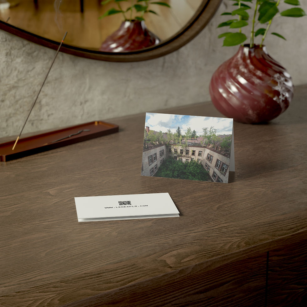 Thumbnail: Beelitz Abandoned Hospital, Germany | Greeting Cards - Pack of 1, 10, 30 or 50