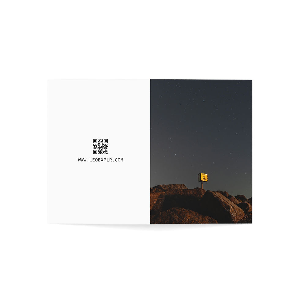 Thumbnail: Shoreham-by-Sea Beach at Night | Greeting Cards - Pack of 1, 10, 30 or 50