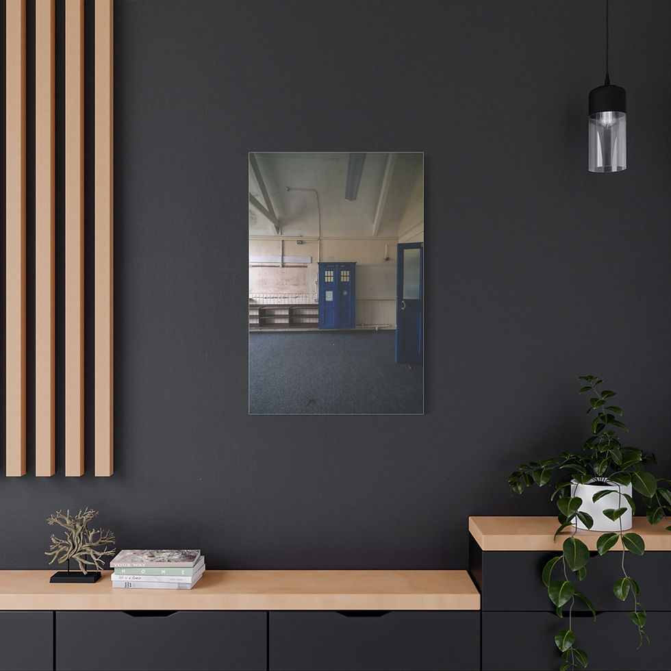 Thumbnail: Canvas Print | TARDIS Style Cupboard | Abandoned Classroom | Unique Wall Art