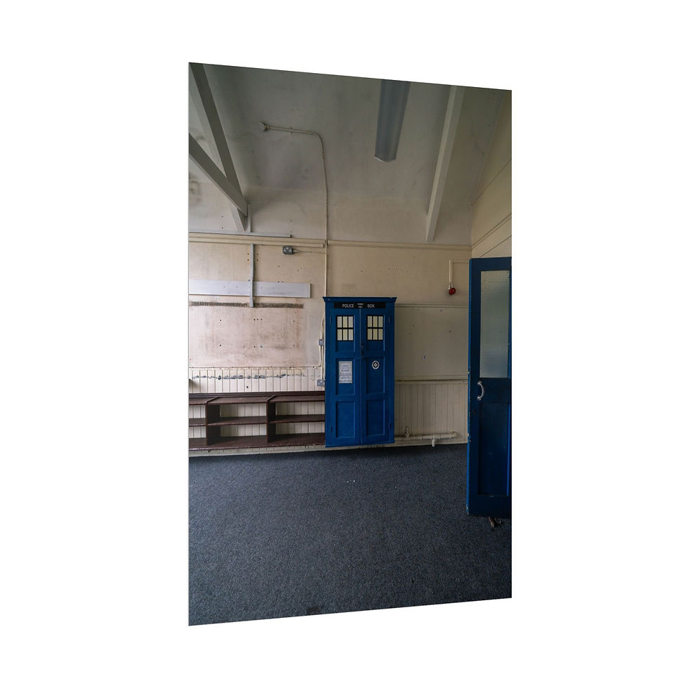 Thumbnail: Poster Print | TARDIS Style Cupboard | Abandoned Classroom | Unique Wall Art