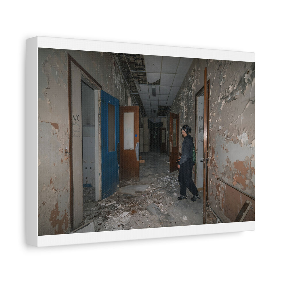 Thumbnail: Canvas Print | Decay at Maison Blanche Hospital | Abandoned Urbex in France