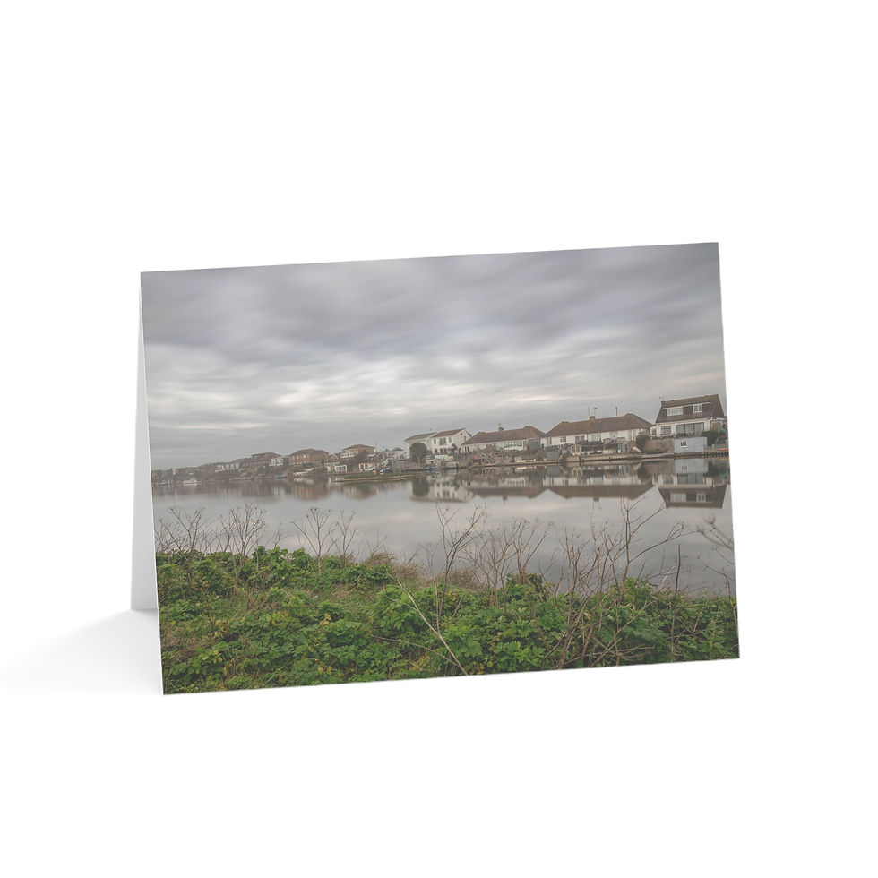 Thumbnail: Widewater Lagoon in Shoreham, Sussex | Greeting Cards - Pack of 1, 10, 30 or 50