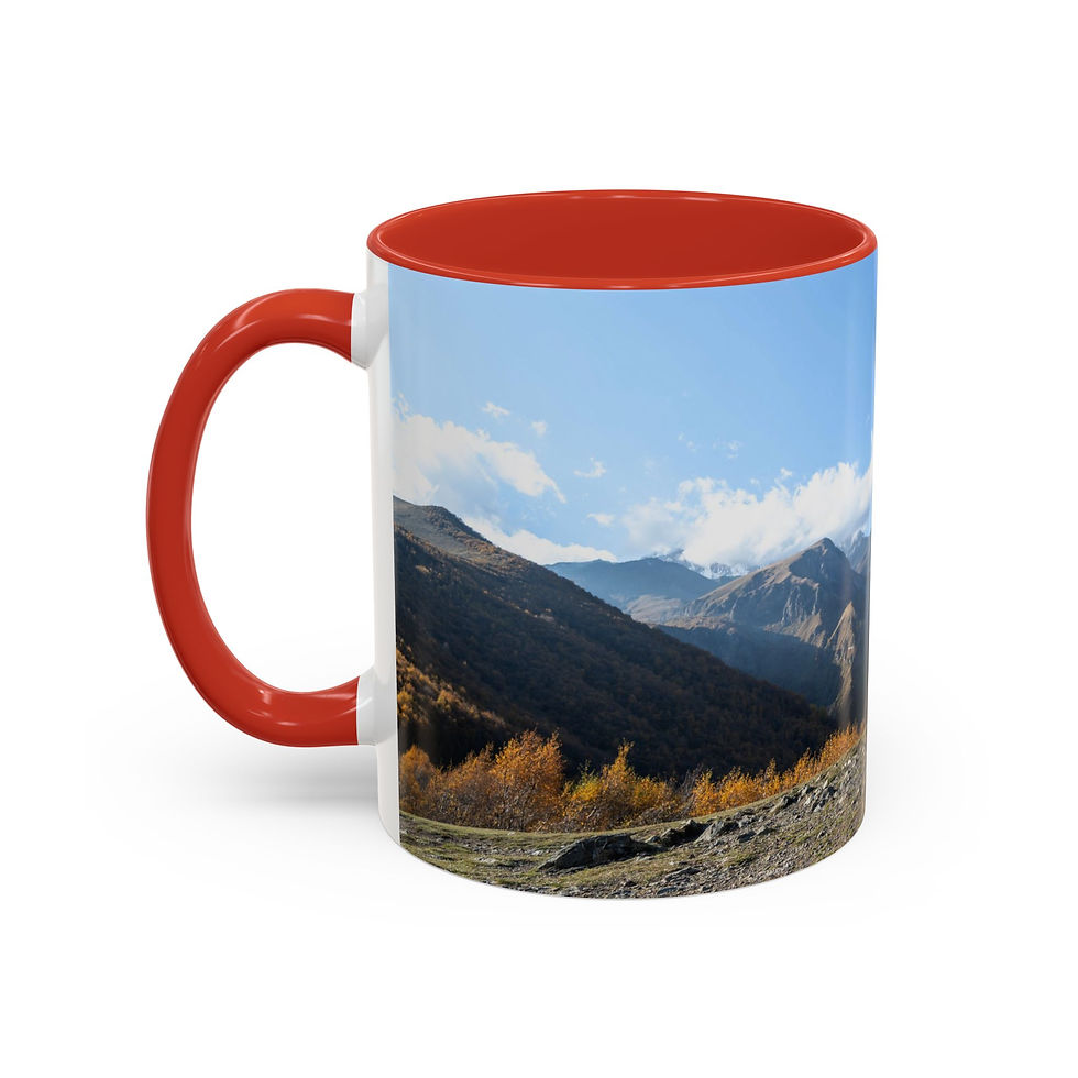 Thumbnail: Nature-Inspired Accent Coffee Mug with Scenic Horse Design