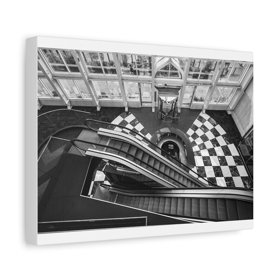 Thumbnail: Canvas Print | Silent Escalators - Urbex Wall Art