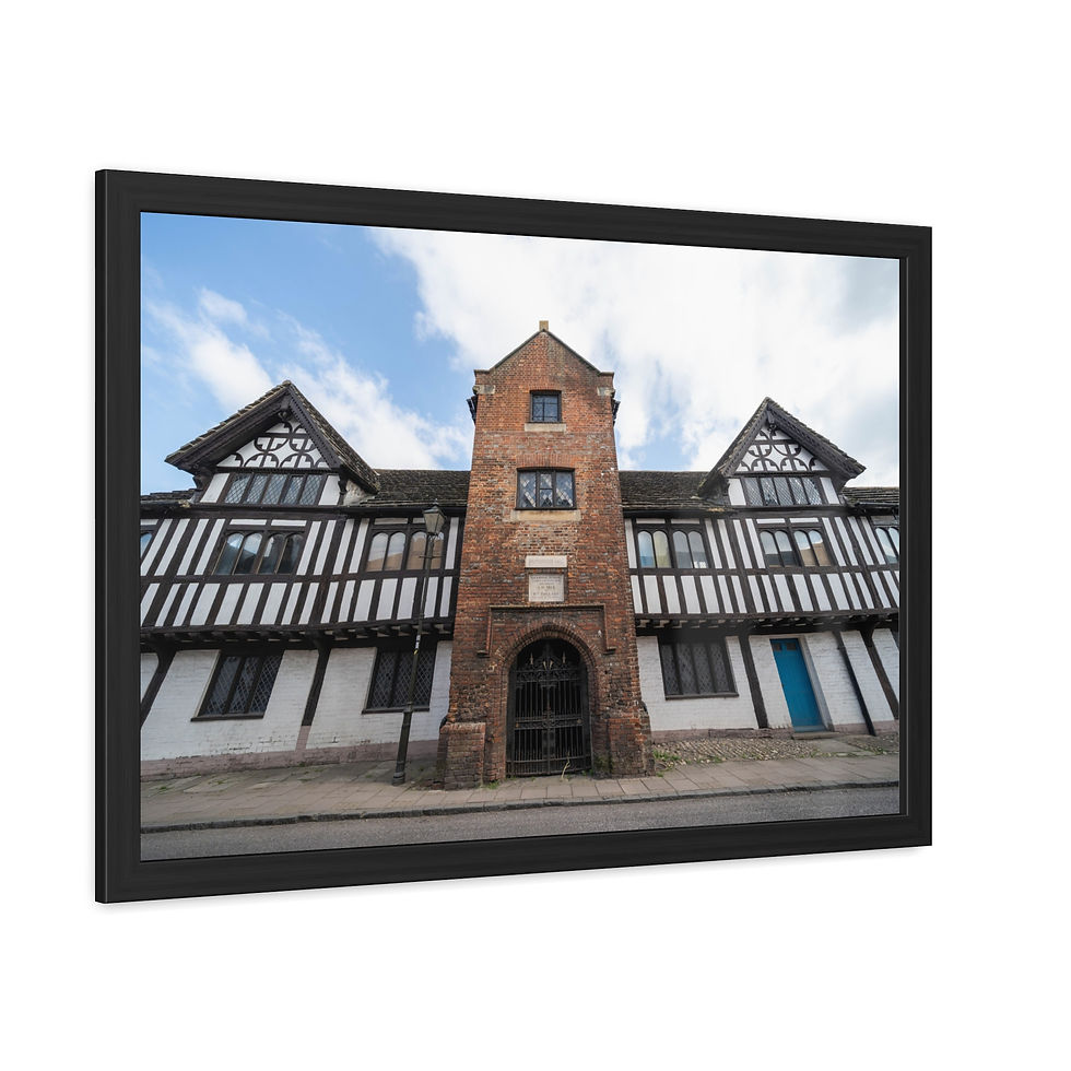 Thumbnail: Framed Print | Steyning Grammar School | Tudor Style School Exterior Wall Art