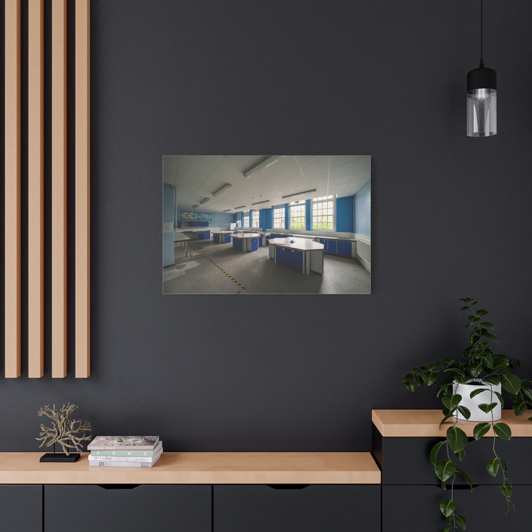 Canvas Print | Abandoned Classroom - Sussex School Urban Exploration Wall Art