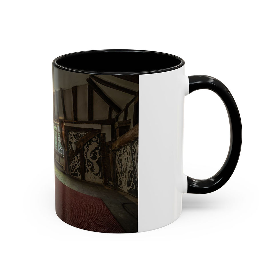 Thumbnail: Coffee Mug | Abandoned House Interior - Exposed Beams & Forgotten Room