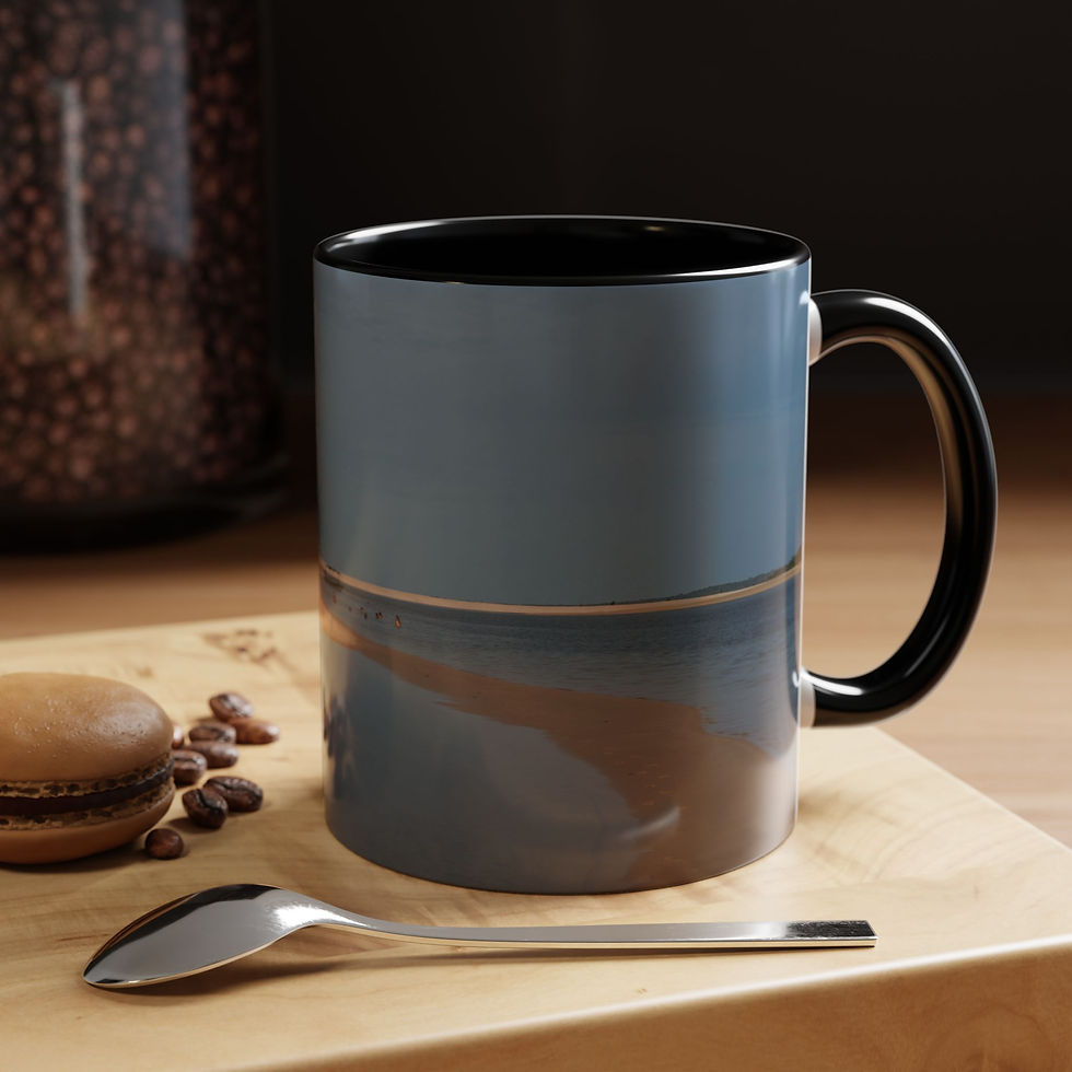 Thumbnail: Coffee Mug - Tapajós River Calm Beach Scene | Brazil Ceramic Mug
