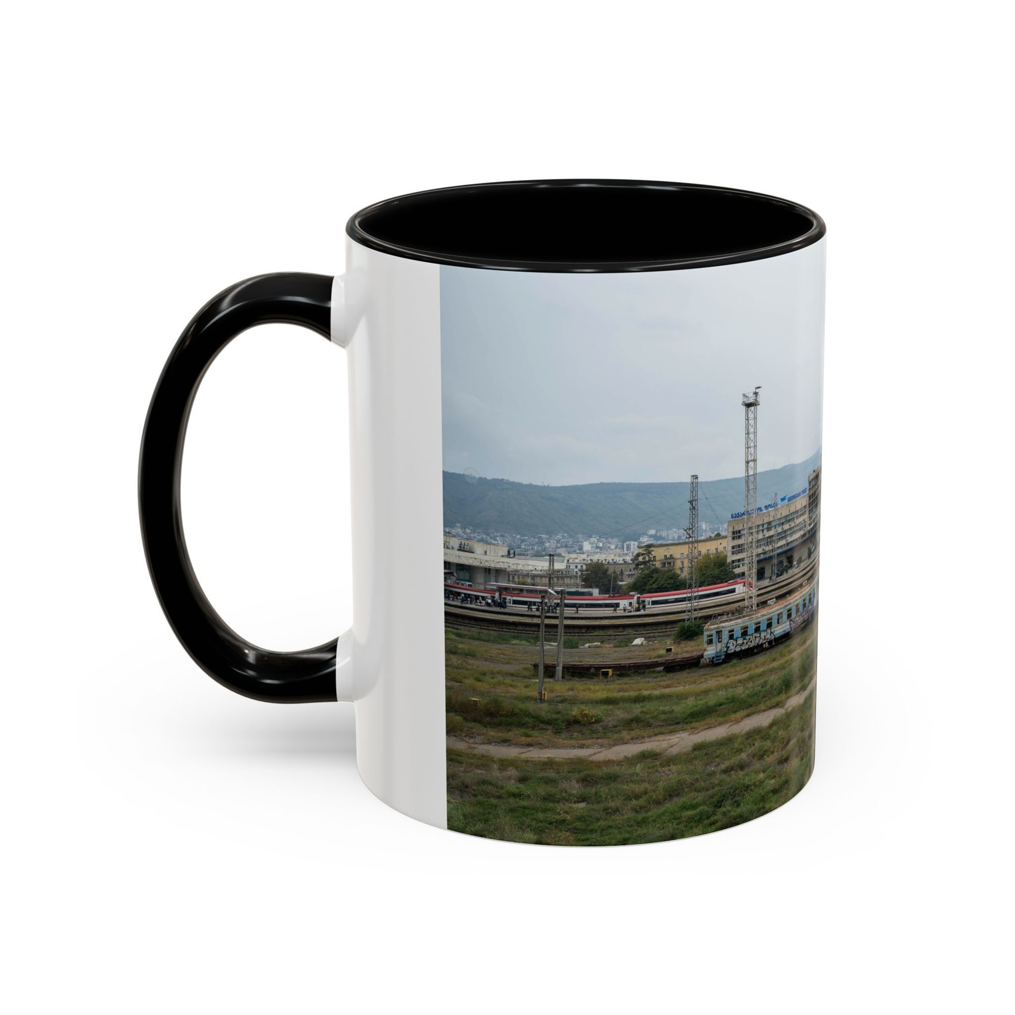 Mug - Abandoned Train Graveyard in Tbilisi Georgia Coffee Mug (11oz)