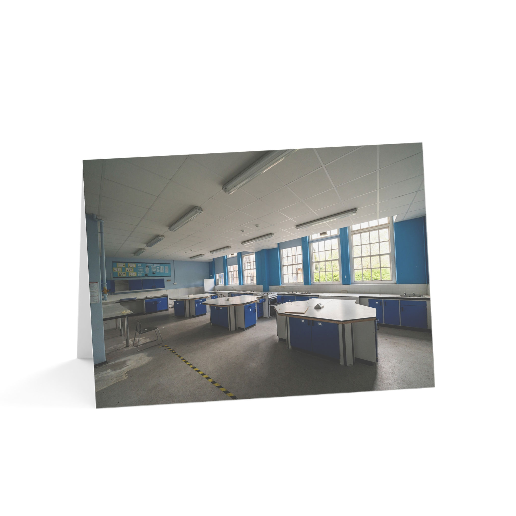 Abandoned Classroom, Sussex School Urbex | Greeting Card - Pack of 1, 10, 30, 50