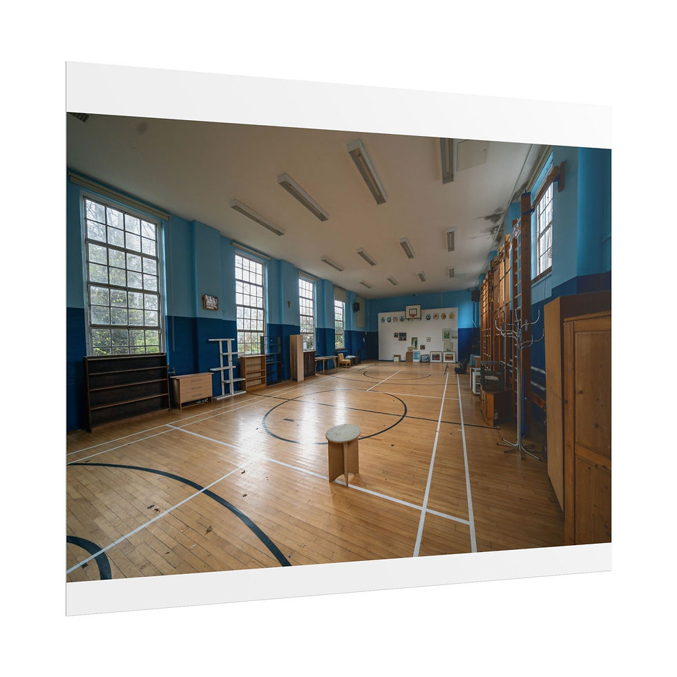 Thumbnail: Rolled Poster Print | Abandoned School Empty Gymnasium, Sussex Urbex Photography