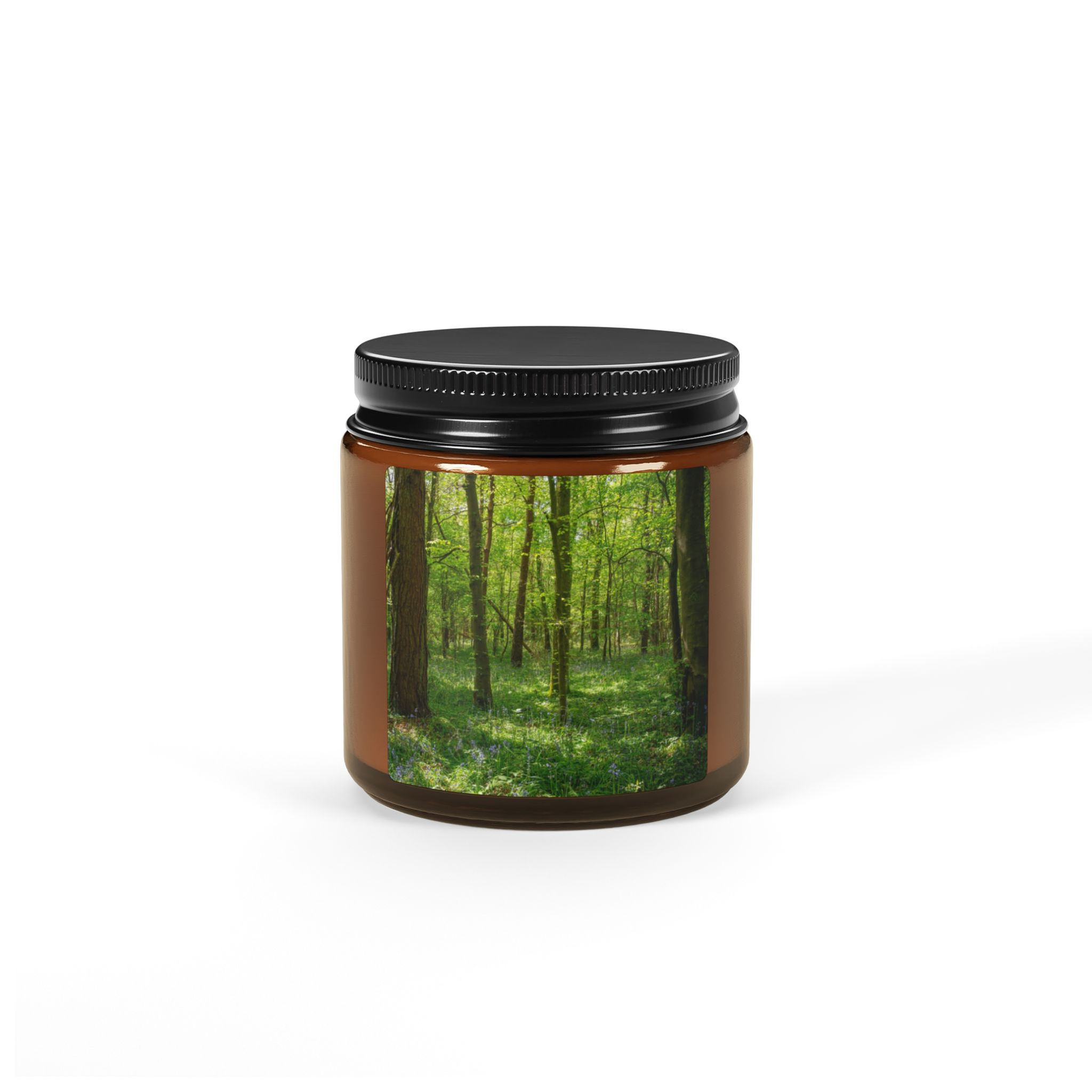 Amber Jar Soy Candle - Bluebell Woodland in East Sussex | Spring Nature Candle