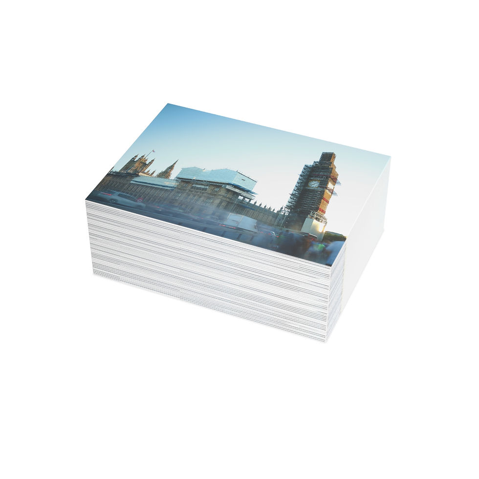 Thumbnail: Big Ben Under Renovation, London | Greeting Cards - Pack of 1, 10, 30 or 50