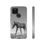 Thumbnail: Horse Art Tough Phone Case - Black & White Nature Design | For iPhone & Google