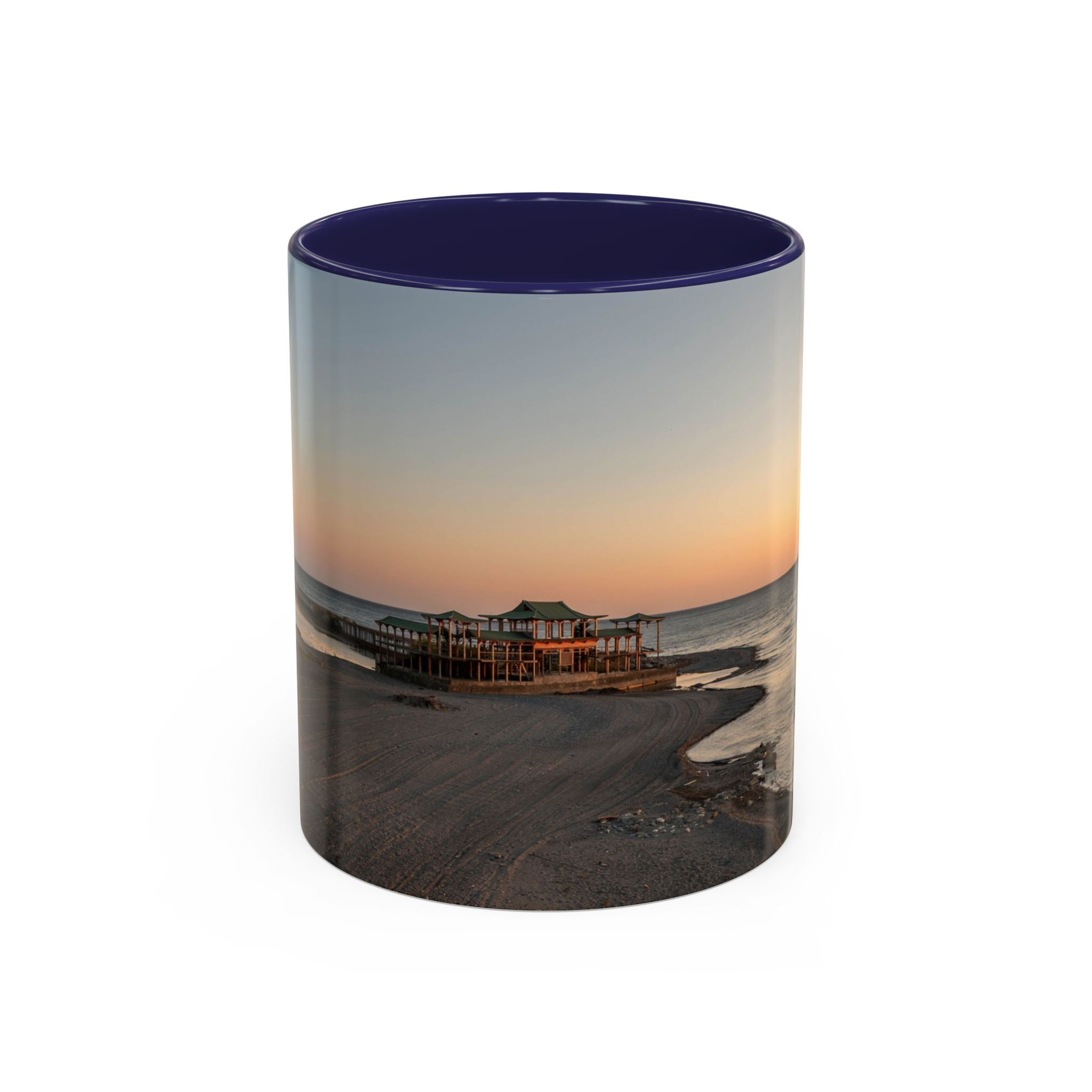 Coffee Mug | Anaklia Beach Sunset - Black Sea Coastal Scene from Georgia