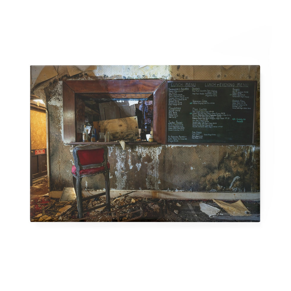Thumbnail: Abandoned Pub Bar Fridge Magnet | Thurlow Arms | Rustic Urban Decay Photo Magnet