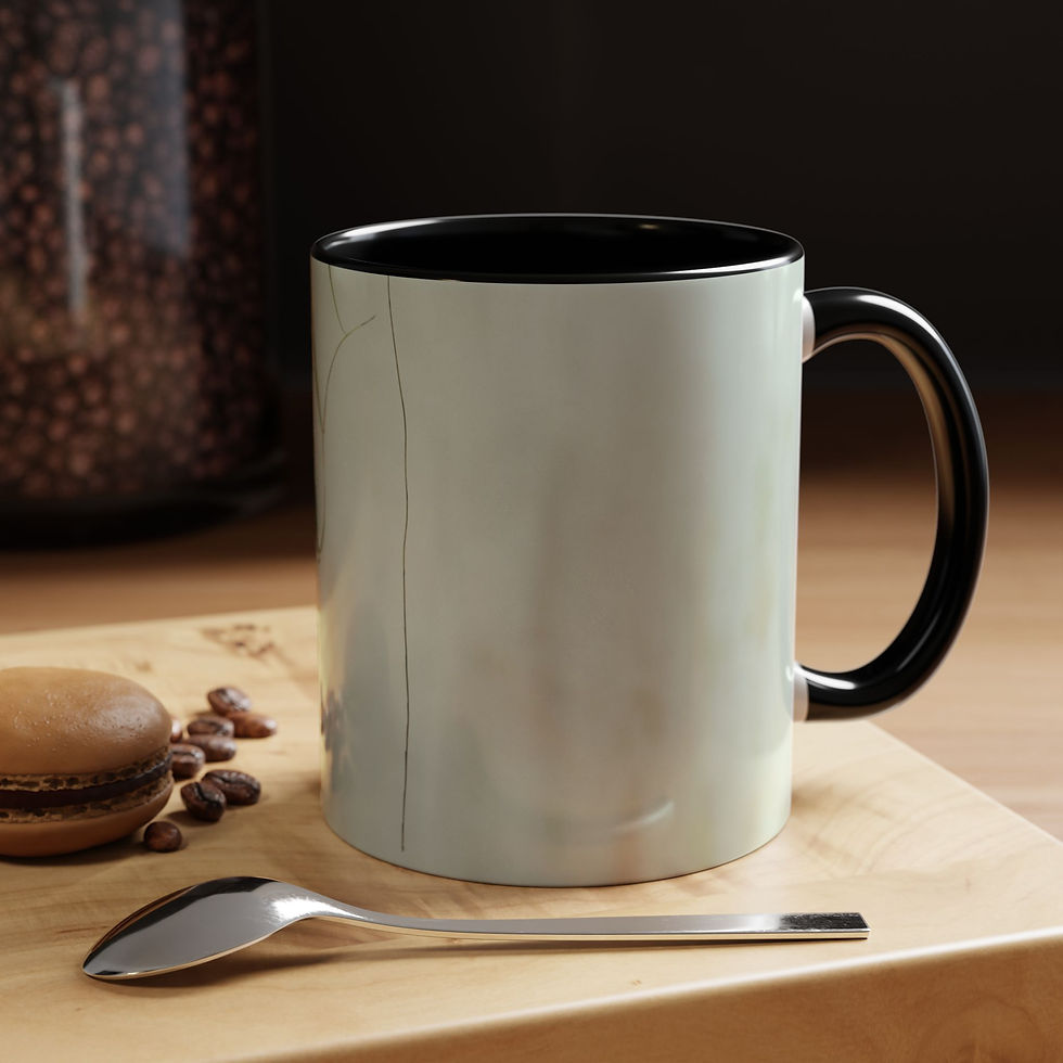 Thumbnail: Coffee Mug - Serene Raindrop on Thin Leaves