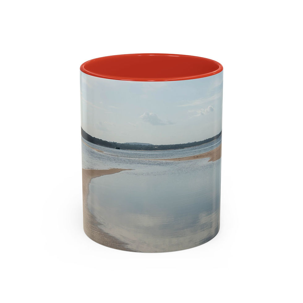 Thumbnail: Coffee Mug - Tapajós River Calm Beach Scene | Brazil Ceramic Mug
