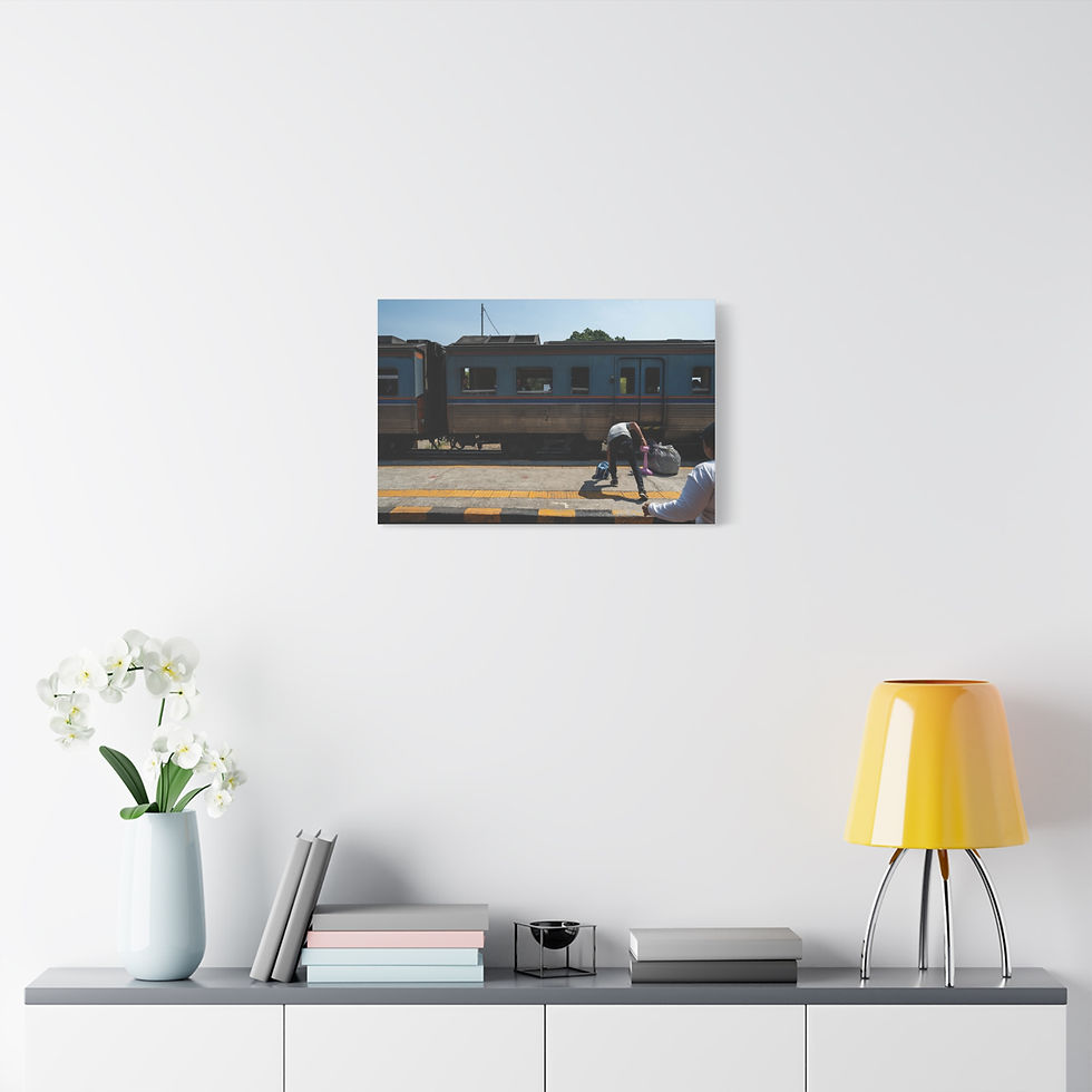 Thumbnail: Canvas Print - Travel Thailand Train | On the Move.