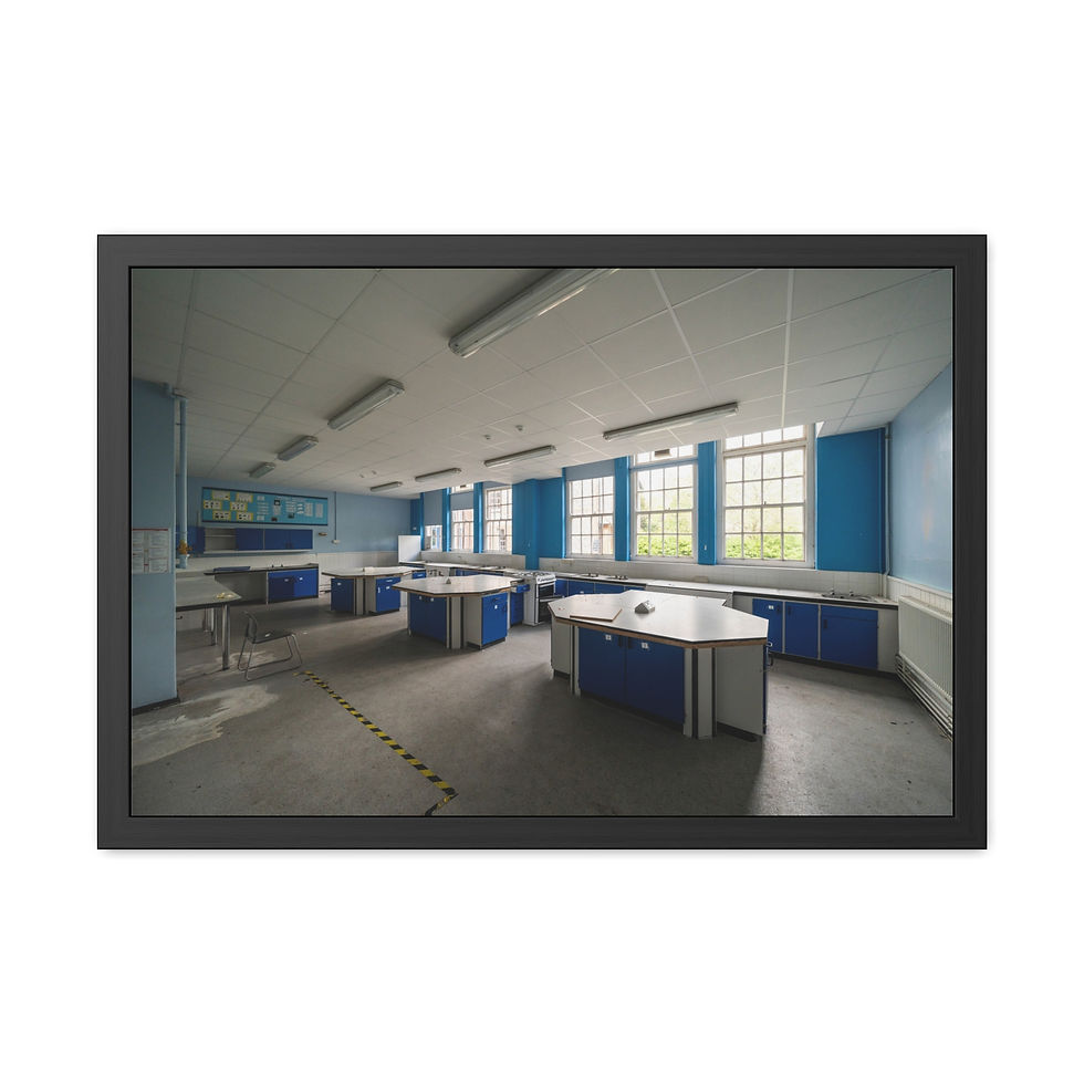 Thumbnail: Framed Print | Abandoned Classroom - Sussex School Urban Exploration Wall Art