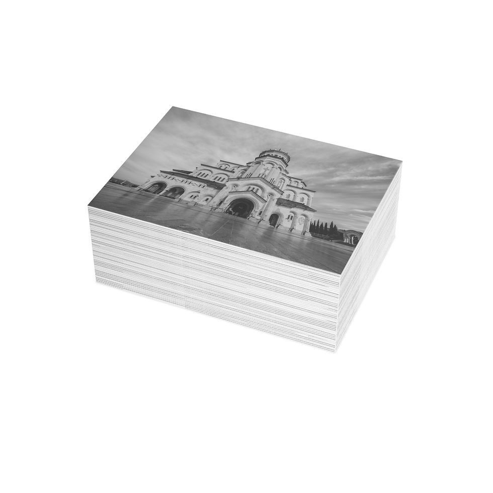 Thumbnail: Tbilisi Holy Trinity Cathedral, Georgia | Greeting Cards - Pack of 1, 10, 30, 50