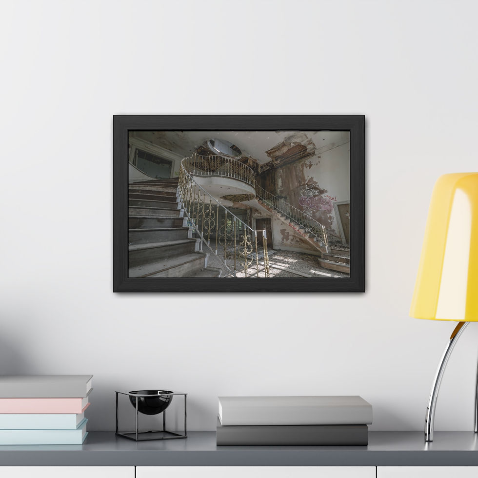 Thumbnail: Ornate abandoned spiral staircase art, "What the Walls Recall".