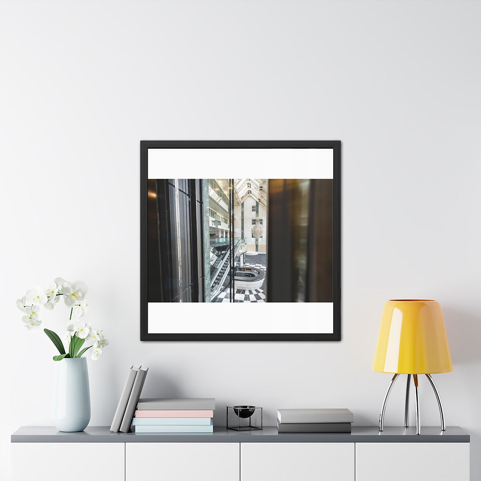 Thumbnail: Framed Print | Abandoned Atrium in Sussex - Urbex Wall Art