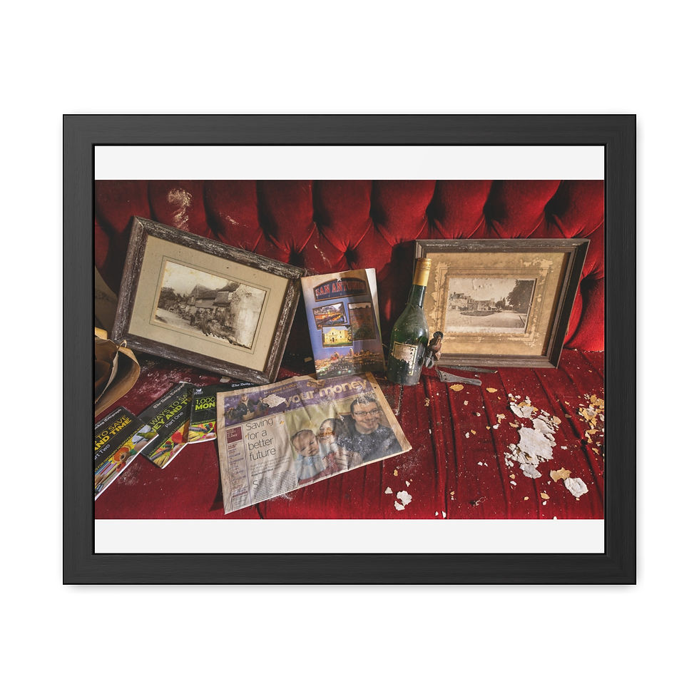 Thumbnail: Framed Print | Abandoned Thurlow Arms, Sussex Pub Detail - Urban Decay Wall Art
