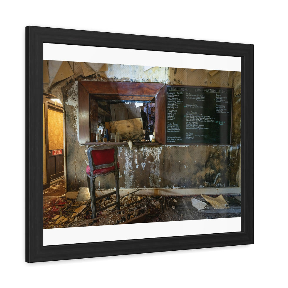 Thumbnail: Framed Print | Abandoned Thurlow Arms, Sussex Pub Bar - Urban Decay Wall Art
