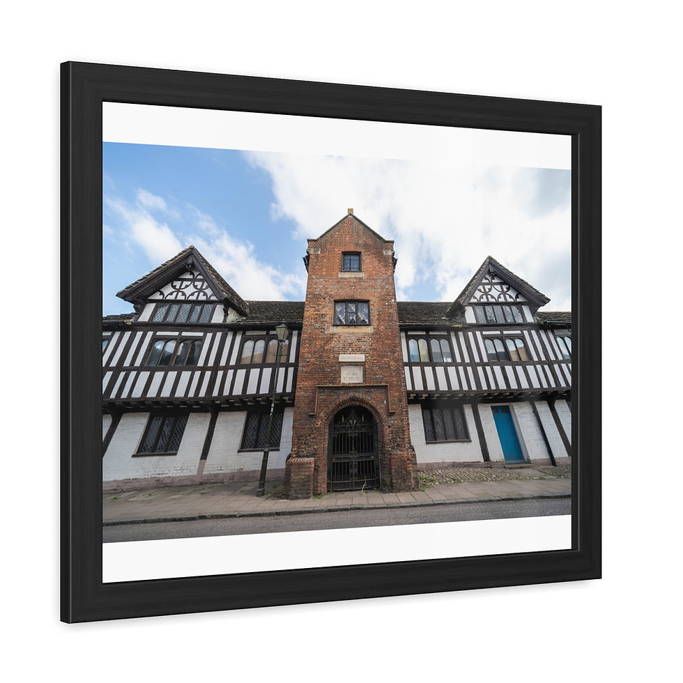 Thumbnail: Framed Print | Steyning Grammar School | Tudor Style School Exterior Wall Art