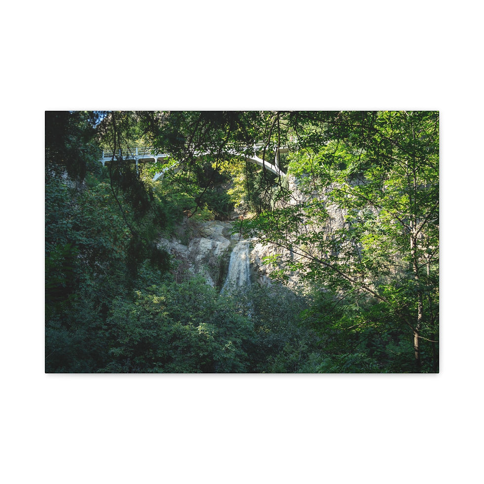 Thumbnail: Canvas Print | Tbilisi Botanical Garden Waterfall - Hidden Nature in Georgia