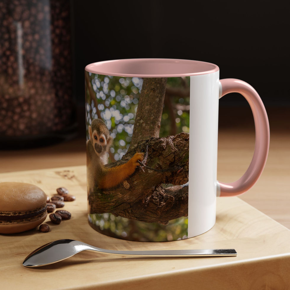 Thumbnail: Coffee Mug - Squirrel Monkey Resting in Amazon Tree | Wildlife Ceramic Mug