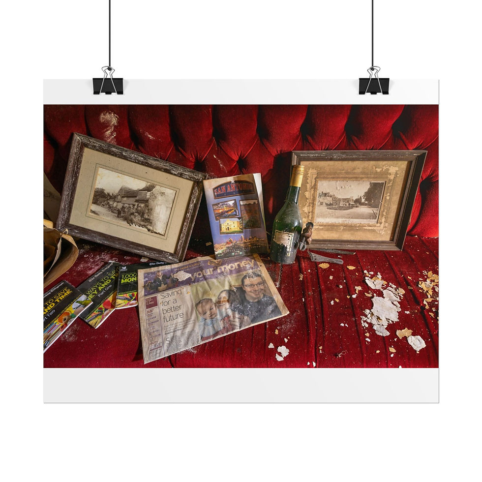 Thumbnail: Rolled Poster Print | Abandoned Thurlow Arms, West Sussex Pub, Sofa Details