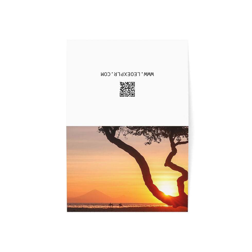 Thumbnail: Sunset on Gili Trawangan, Indonesia | Greeting Cards - Pack of 1, 10, 30 or 50