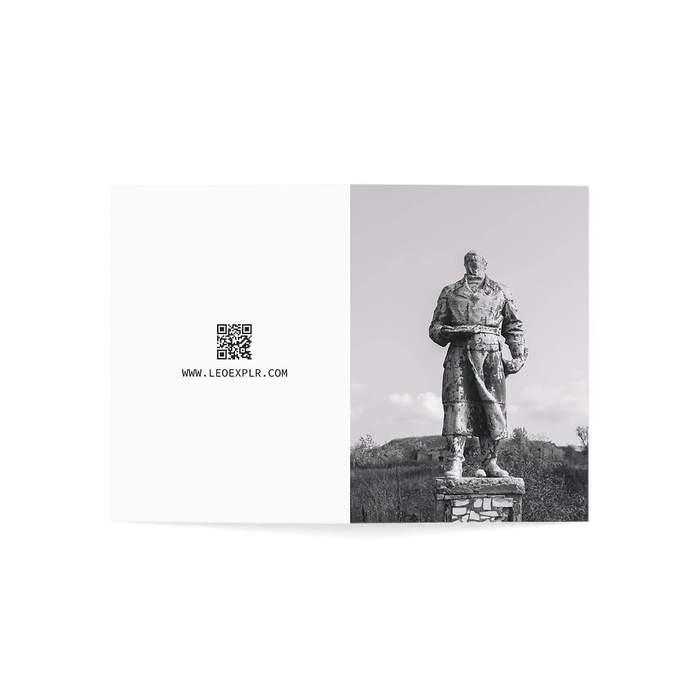 Thumbnail: Faceless Sculpture, Shiraki, Georgia | Greeting Cards - Pack of 1, 10, 30 or 50