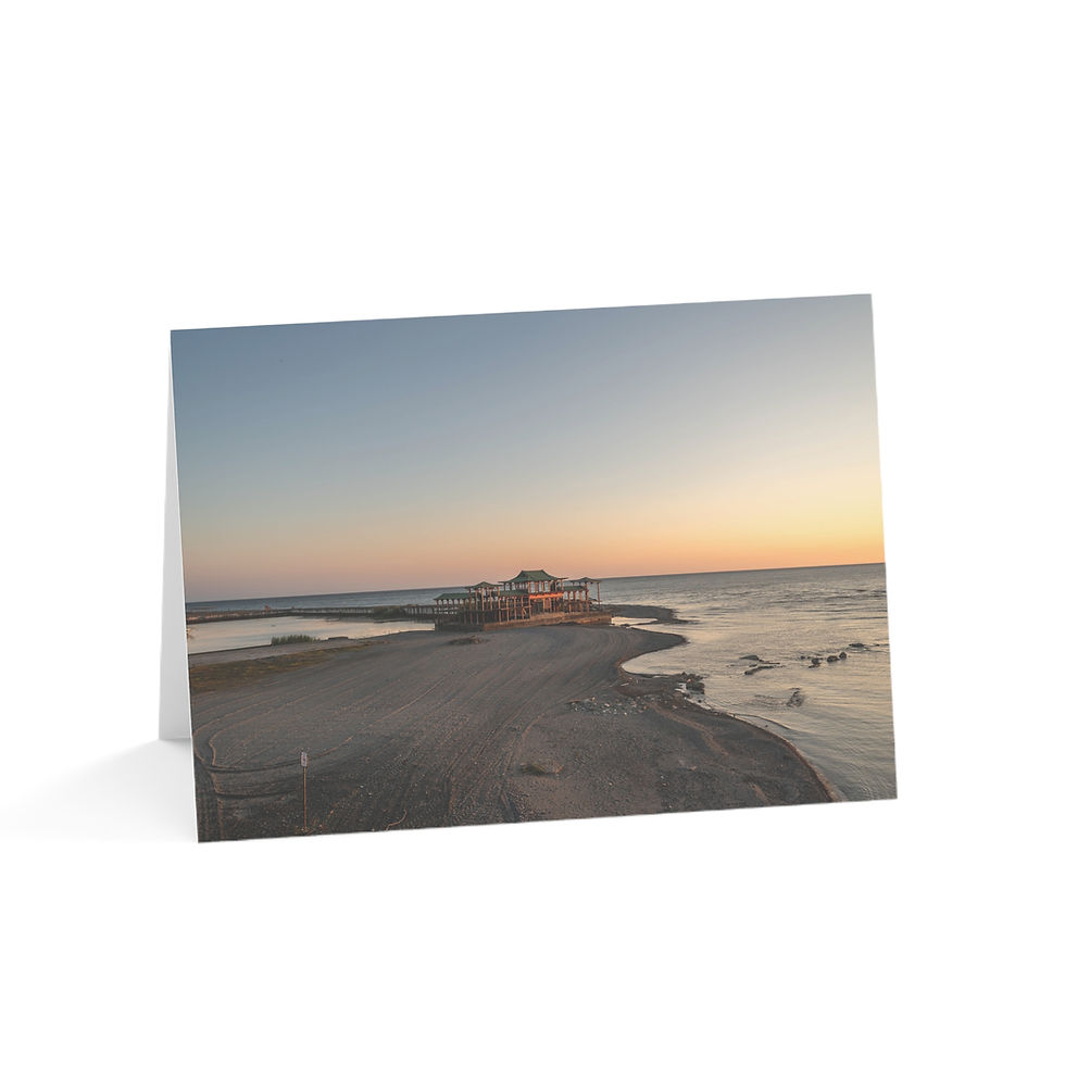 Thumbnail: Anaklia Sunset, Black Sea, Georgia | Greeting Cards - Pack of 1, 10, 30 or 50