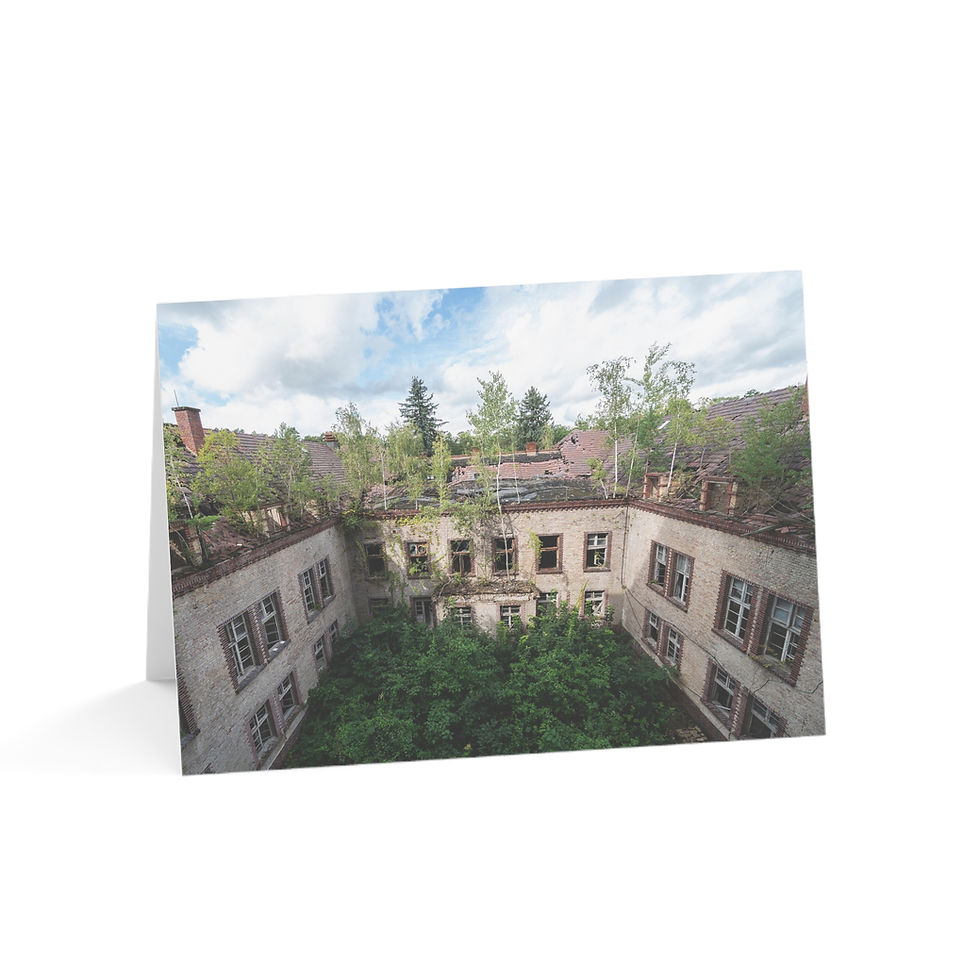 Thumbnail: Beelitz Abandoned Hospital, Germany | Greeting Cards - Pack of 1, 10, 30 or 50