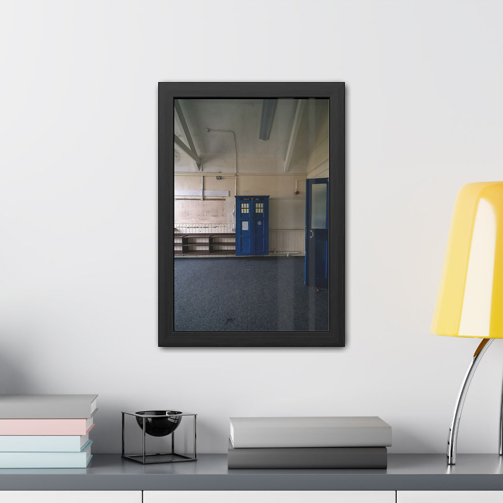 Thumbnail: Framed Poster | TARDIS Style Cupboard | Abandoned Classroom | Unique Wall Art